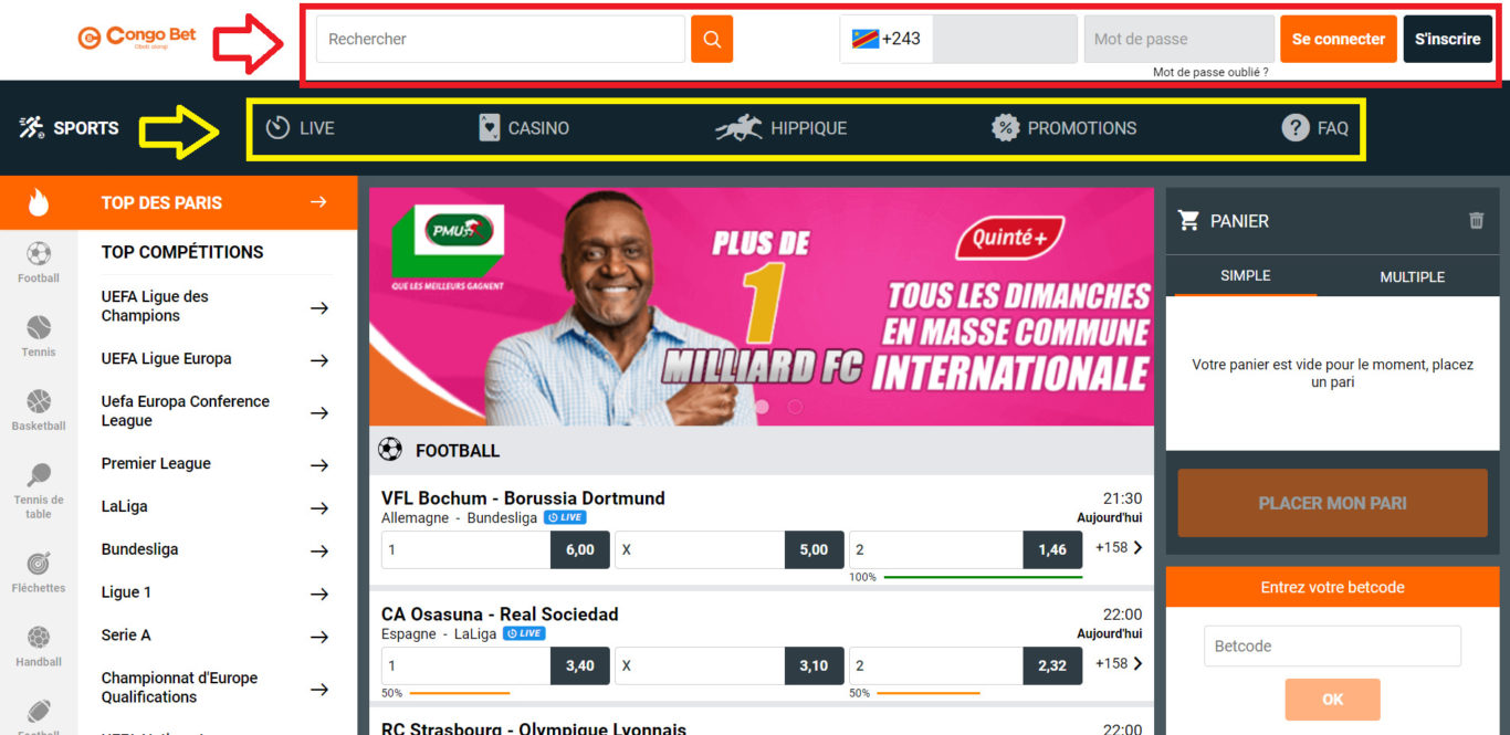 Congo Bet app RDC et les autres bonus de la plateforme